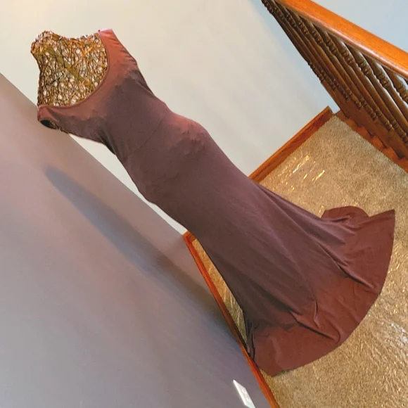 Sheshow backless bow clearance dress